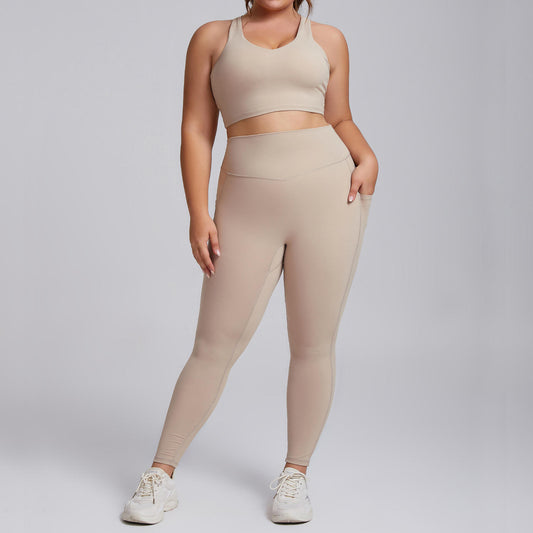 High-Impact Plus Size 2-Piece Set