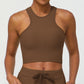 Seamless Plaid Performance Top