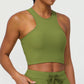 Seamless Plaid Performance Top