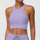 Seamless Plaid Performance Top