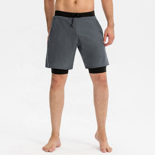 Dual-Layer Men’s Training Shorts