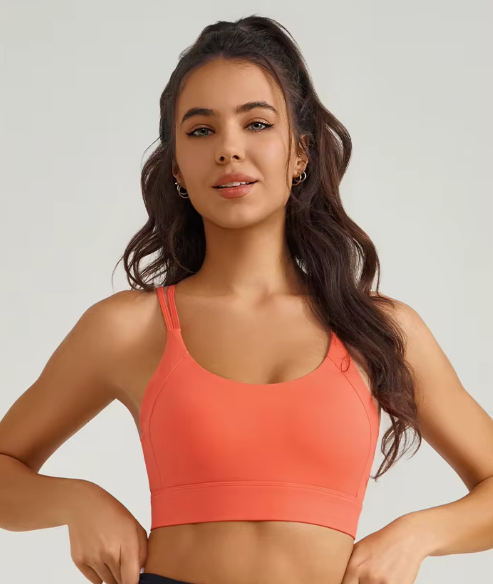 Plaid Performance Bra